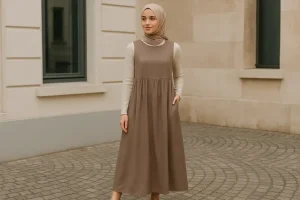 Inspirasi Model Gamis Tanpa Lengan Kekinian, Bikin Tampilan Makin Stylish!