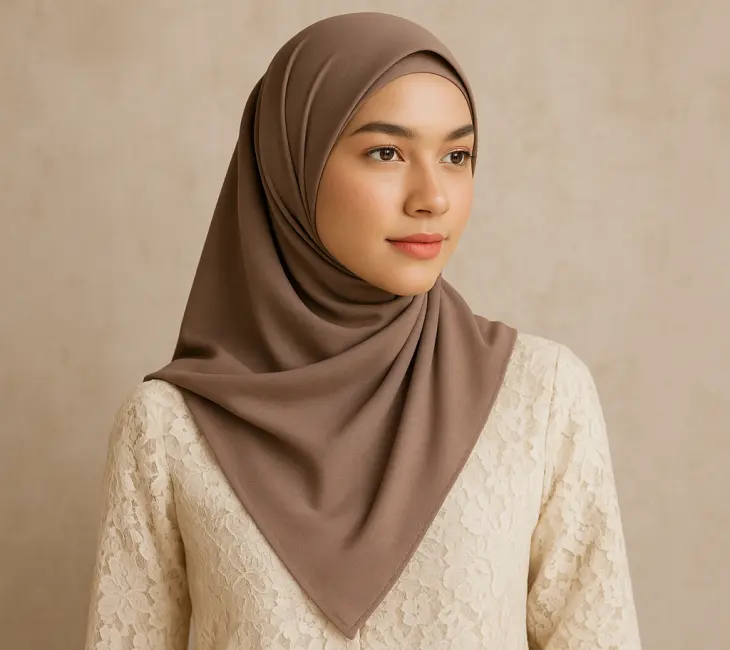 Model Jilbab Segi Empat dengan Inner Ninja - Nyaman dan Anti Geser