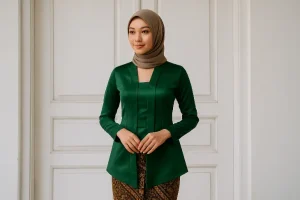 Model Kebaya Polos Simpel Tapi Mewah, Tampil Classy Tanpa Banyak Effort!