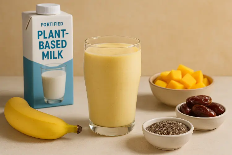 Smoothie Susu Nabati Fortifikasi + Buah